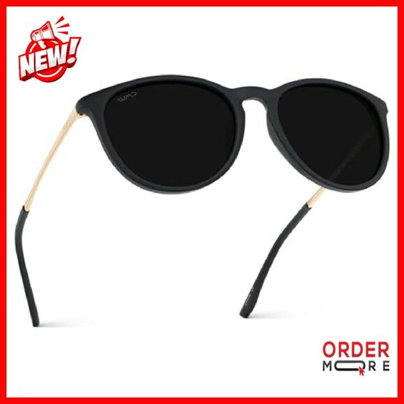 Round Polarized Sunglasses UV400 Protection Lightweight Frame Vintage Retro main image 8